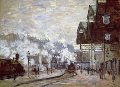 Gare Saint-Lazare, Paris, 1877 by Claude Monet
